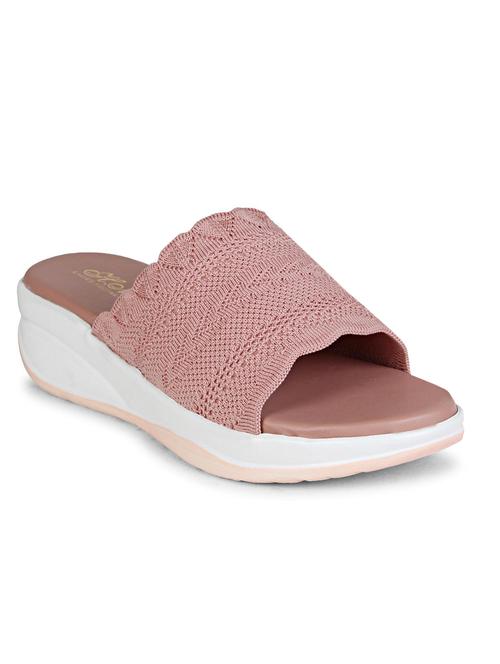 women pink slip on wedge - 18606105 - Standard Image - 0