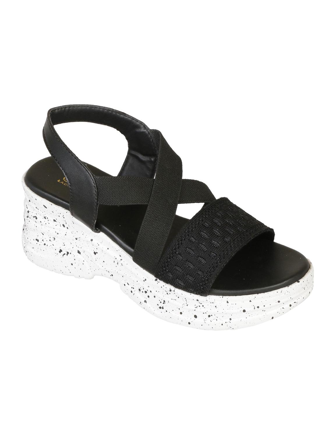 women black back strap wedge - 18606126 -  Zoom Image - 0