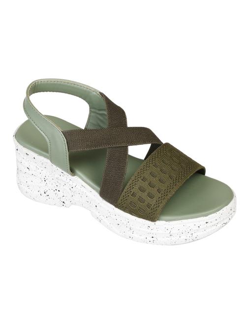 women green back strap wedge - 18606131 - Standard Image - 0
