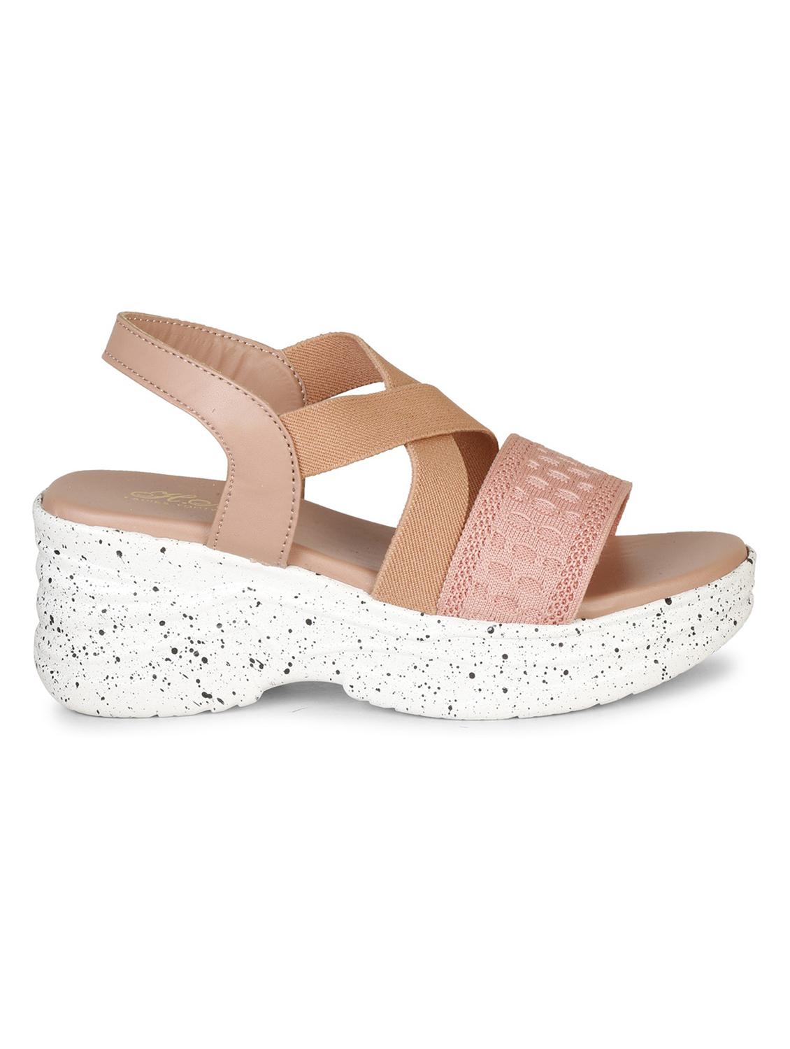 women solid back strap wedge - 18606142 -  Standard Image - 1