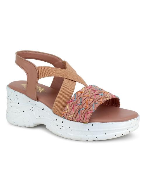 women mauve back strap wedge - 18606150 - Standard Image - 0
