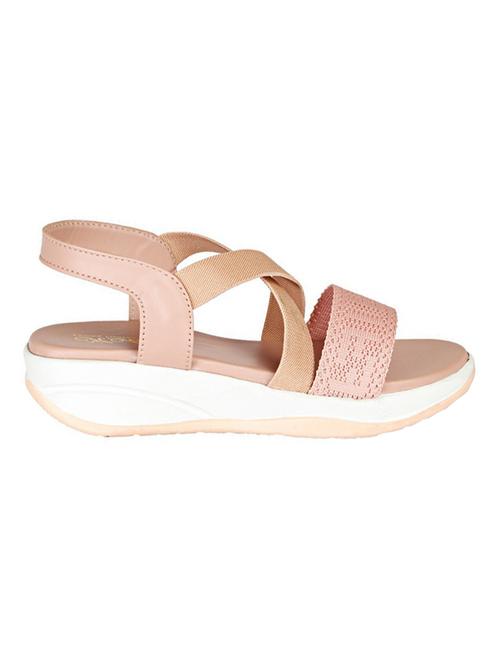 women pink back strap wedge - 18606154 - Standard Image - 0