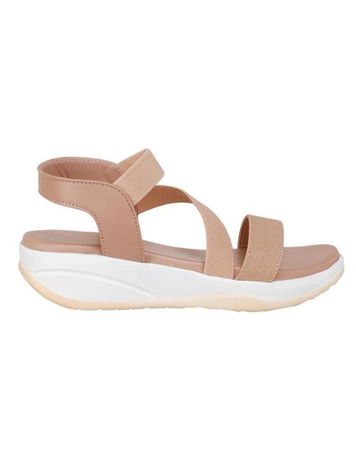 women pink back strap wedge - 18606156 - Standard Image - 0