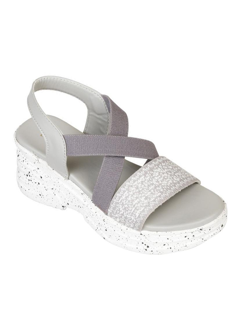 women grey back strap wedge - 18606164 -  Zoom Image - 0