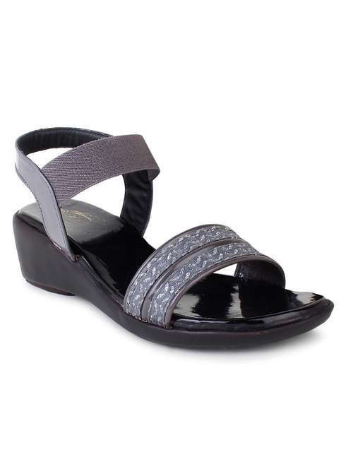 women printed back strap wedge - 18606184 -  Standard Image - 0