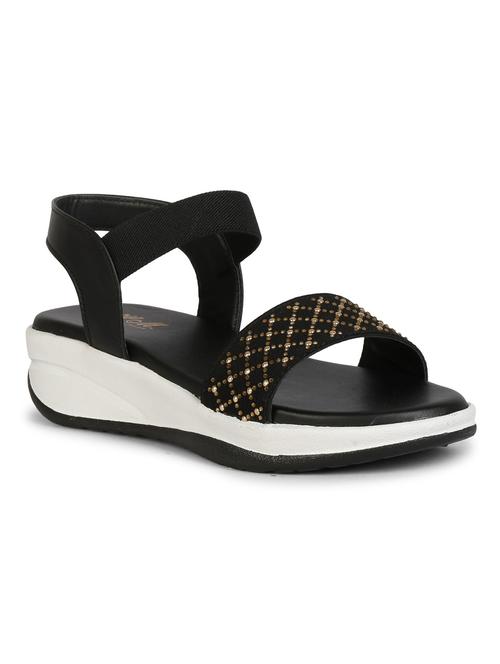 women embellished back strap wedge - 18606192 -  Standard Image - 0