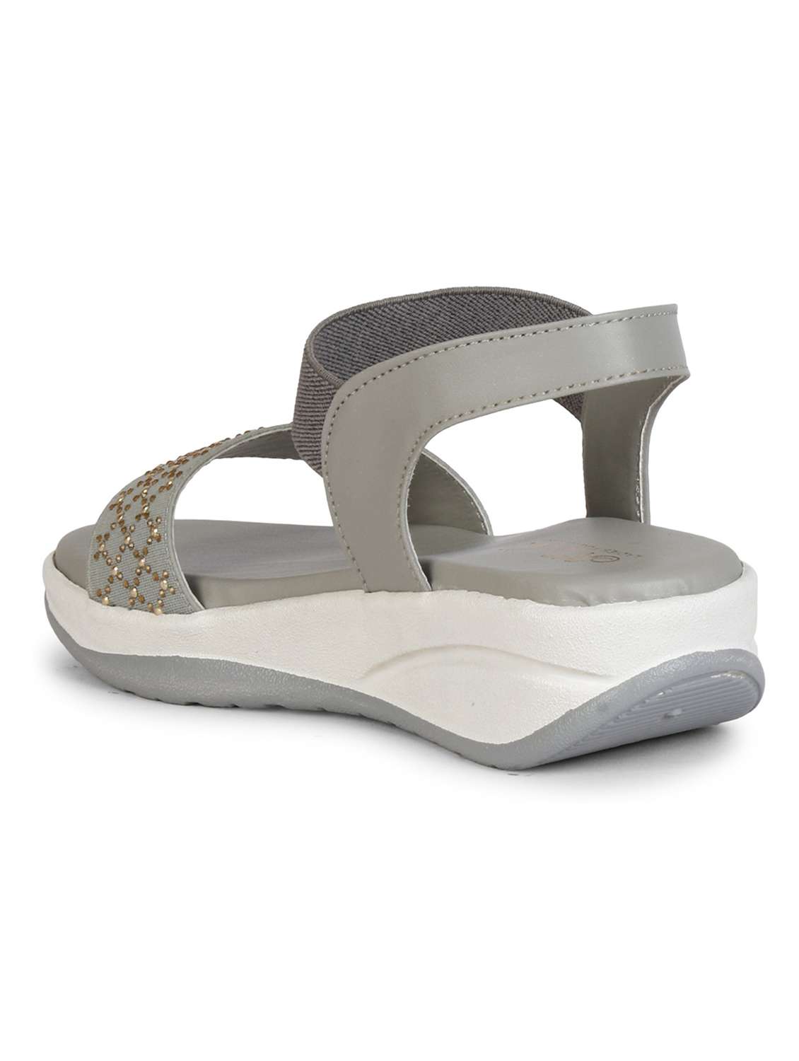 women embellished back strap wedge - 18606193 -  Standard Image - 1