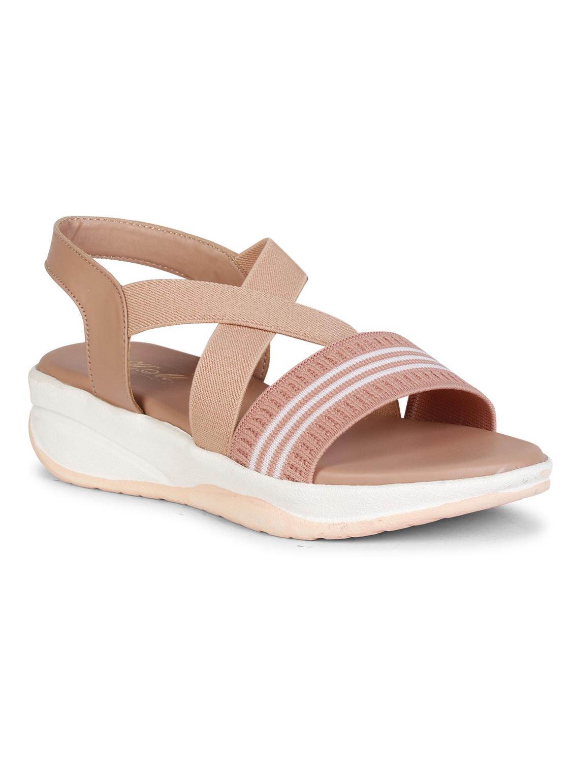 women striped back strap wedge - 18606196 -  Zoom Image - 0