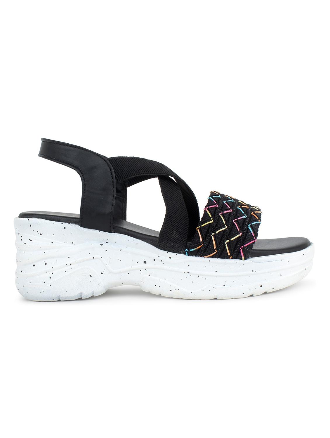 women embellished back strap wedge - 18606204 -  Standard Image - 1