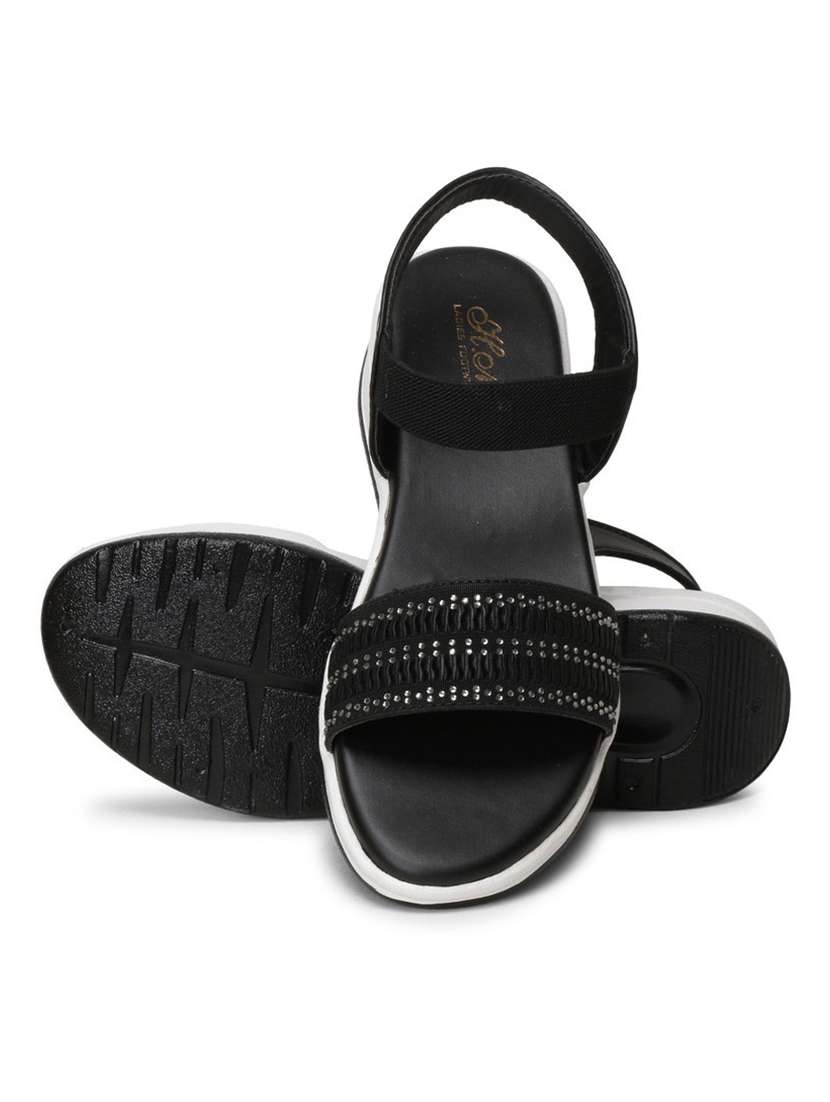 women embellished back strap wedge - 18606209 -  Standard Image - 1