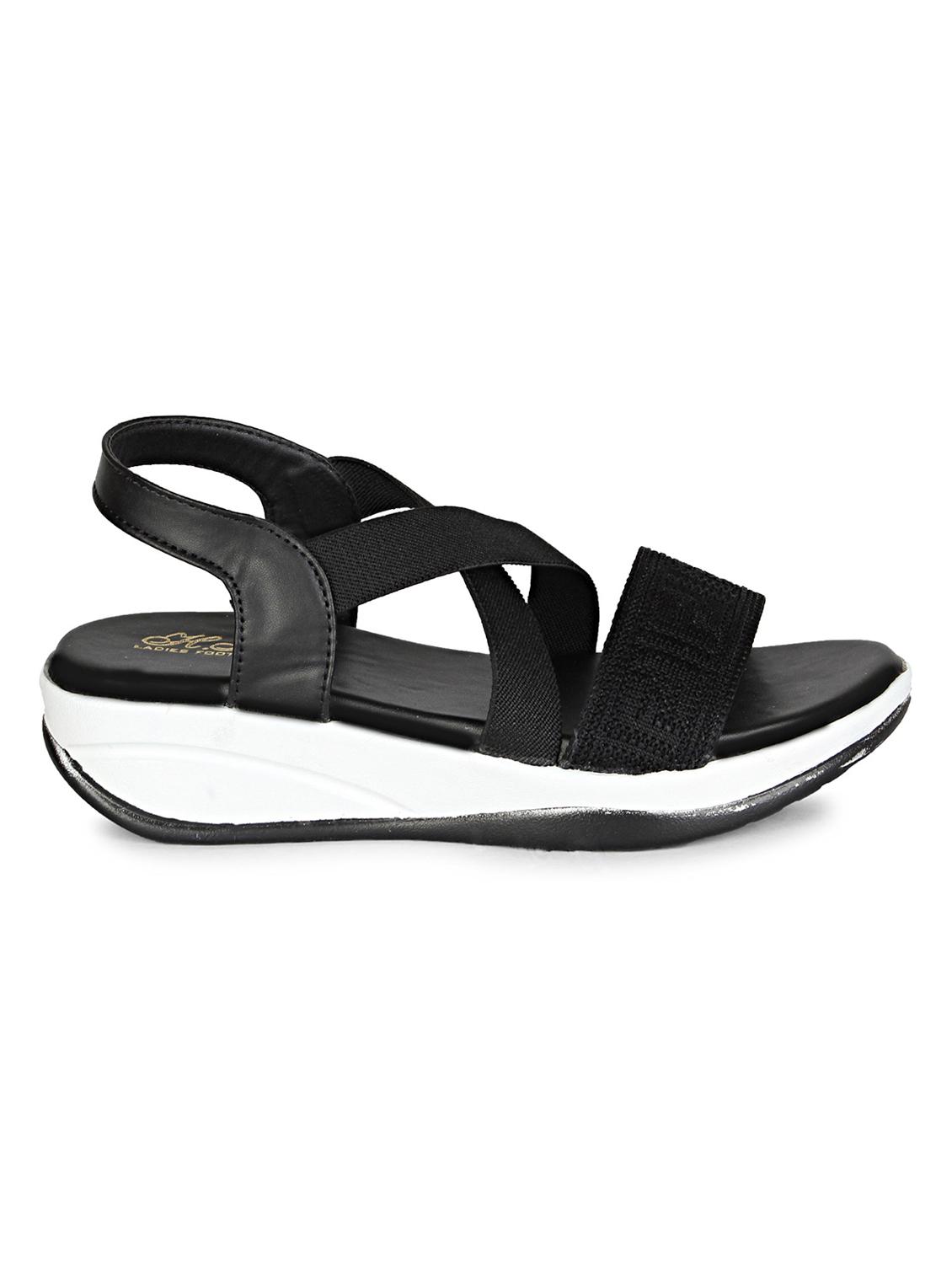 women solid back strap wedge - 18606213 -  Standard Image - 1