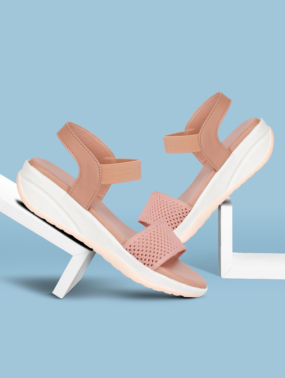 women solid back strap wedge - 18606215 - Standard Image - 1