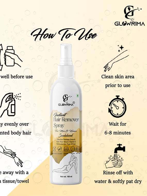 glowrima hair removal spray - 18607556 -  Standard Image - 1