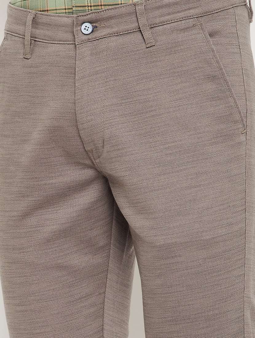 solid flat front casual trouser - 18614476 -  Standard Image - 4