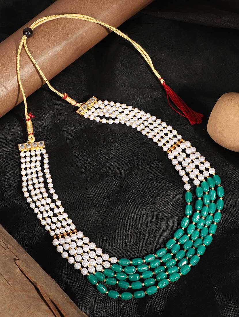 gold brass long necklace