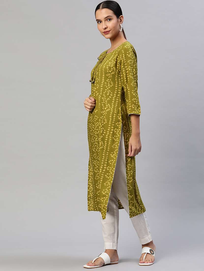 women's straight kurta - 18615778 - Standard Image - 1