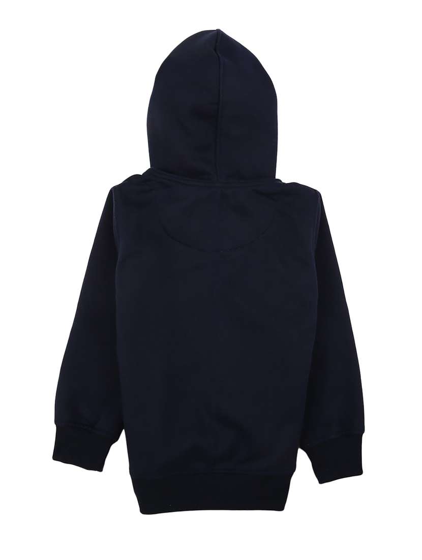 front print hood neck sweatshirt - 18615824 -  Standard Image - 1