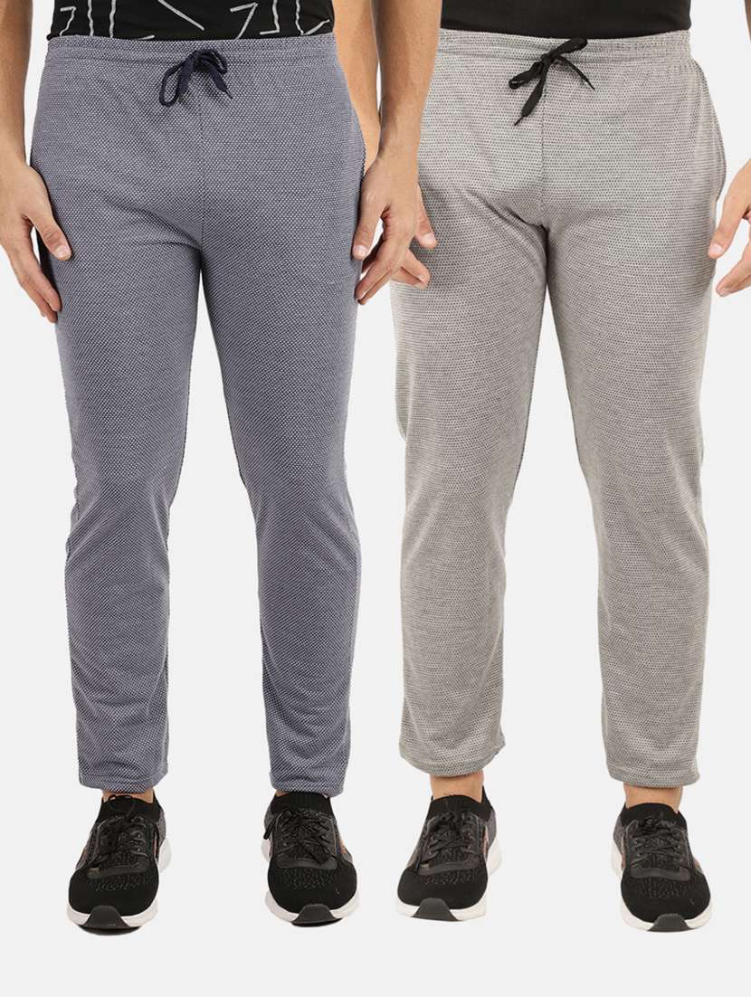 pack of 2 solid full length track pant