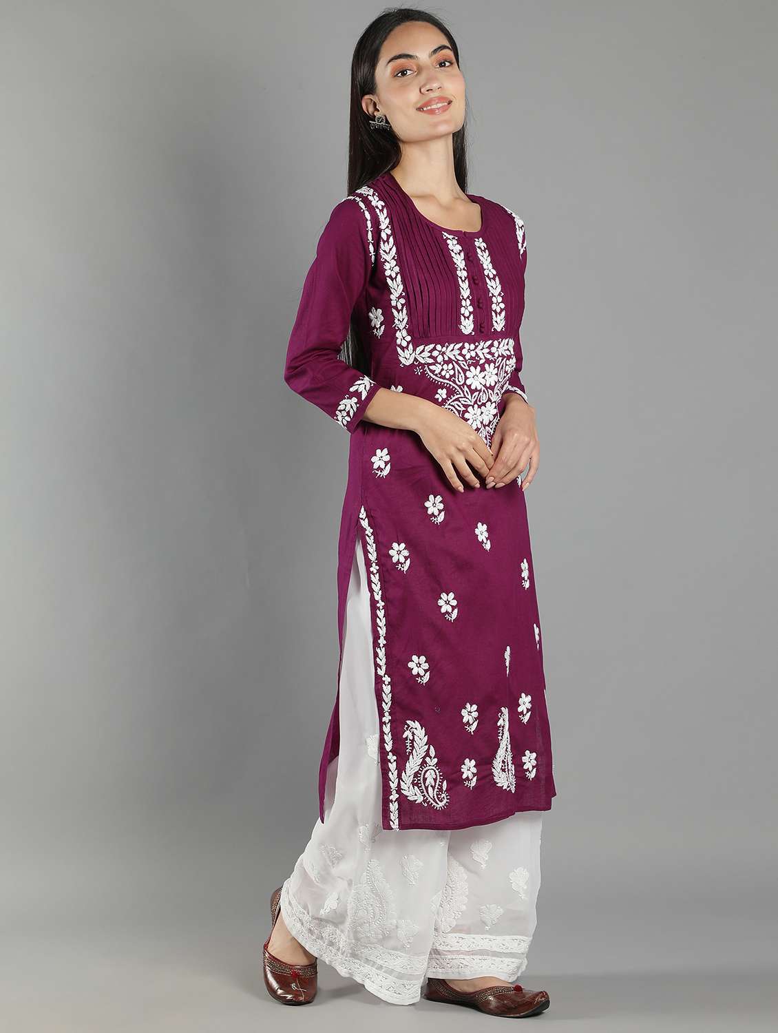 women's straight kurta - 18616424 -  Standard Image - 1