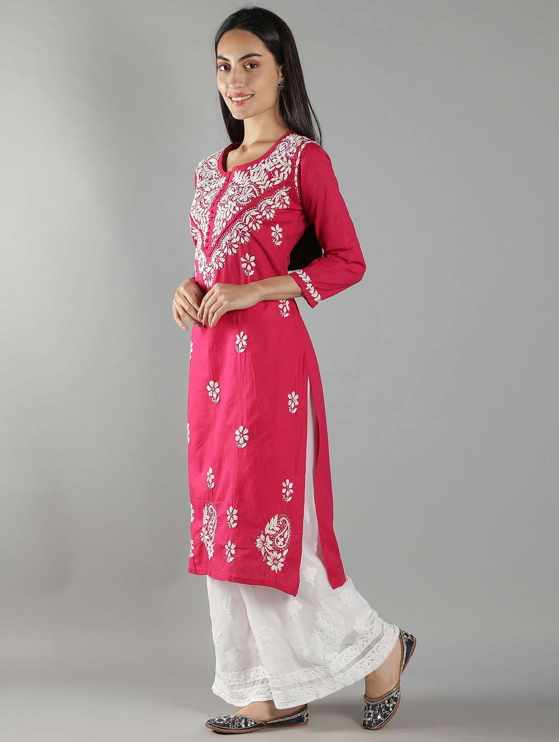 women's straight kurta - 18616428 -  Standard Image - 1