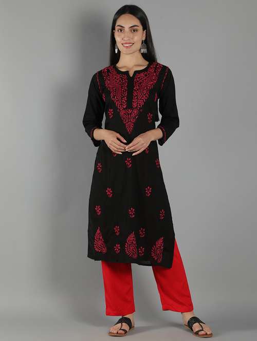 women's straight kurta - 18616436 - Standard Image - 0