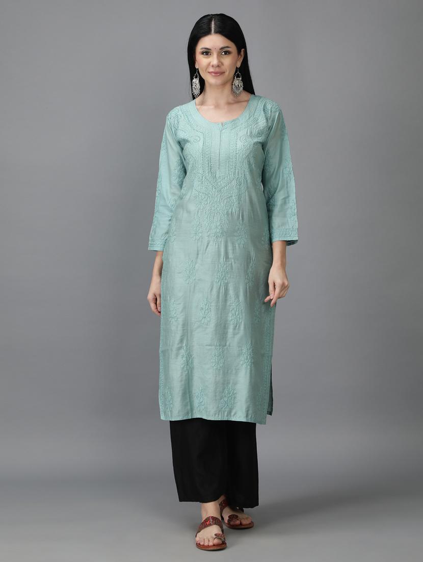 women's straight kurta - 18616440 - Standard Image - 1