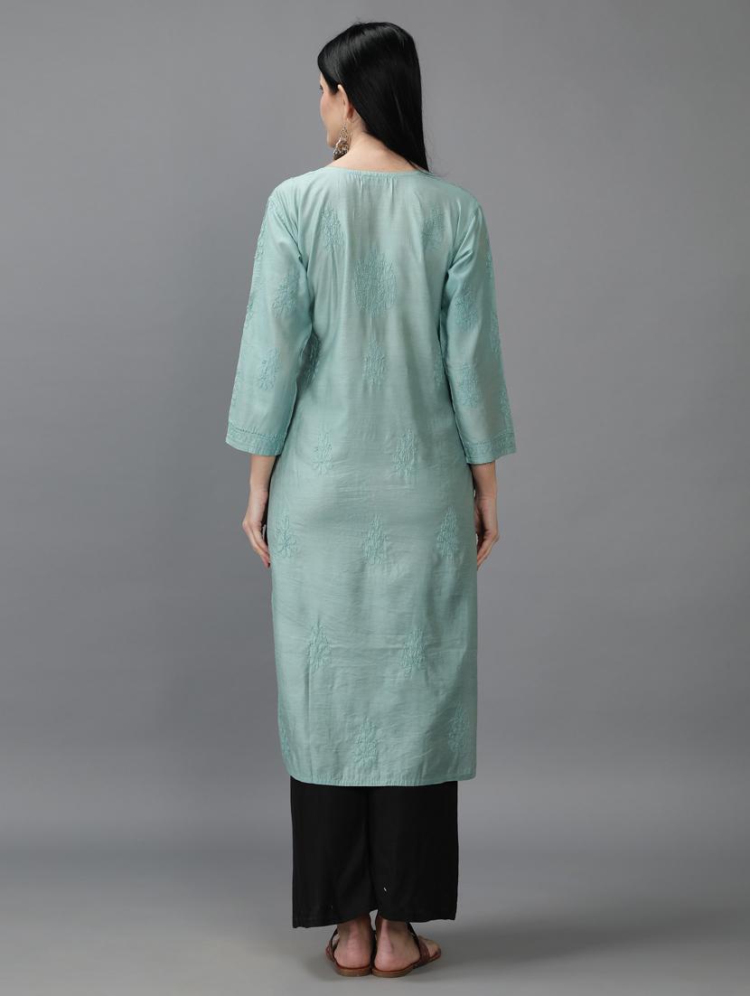 women's straight kurta - 18616440 - Standard Image - 4