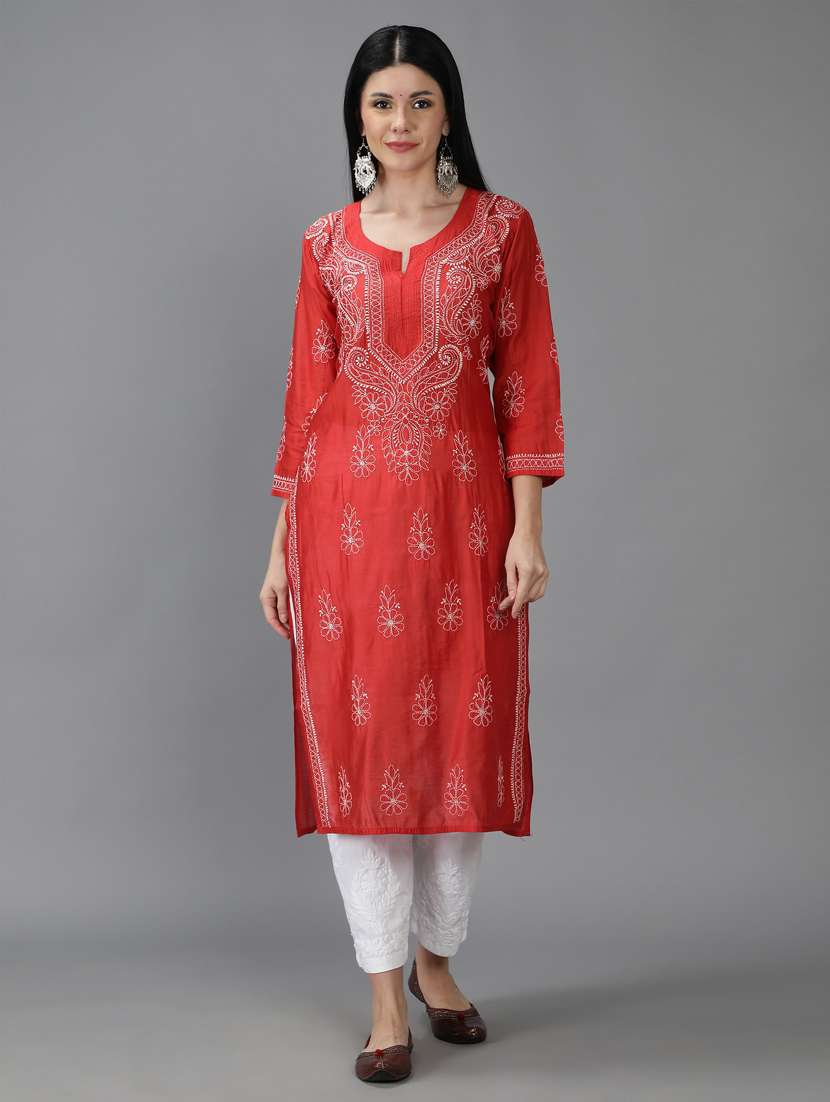 women's straight kurta - 18616443 -  Standard Image - 1