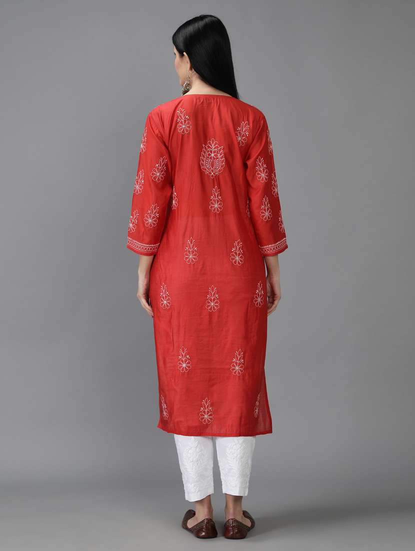women's straight kurta - 18616443 -  Standard Image - 4