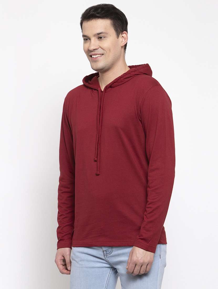 solid hooded t-shirt - 18618150 -  Standard Image - 1
