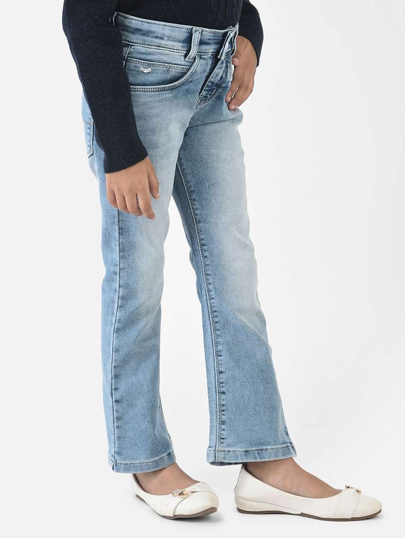 girls plain bootcut jean - 18620935 -  Standard Image - 1