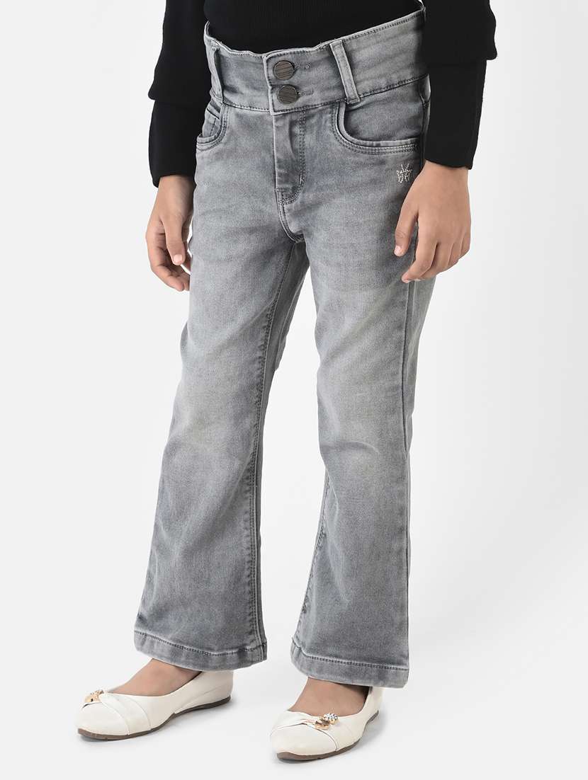 girls plain bootcut jean - 18620937 -  Standard Image - 1