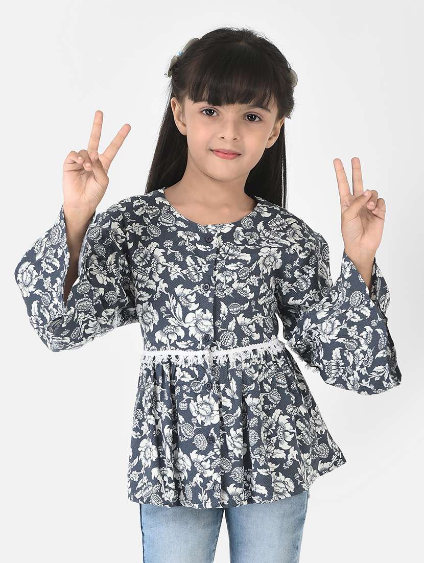 girls round neck top