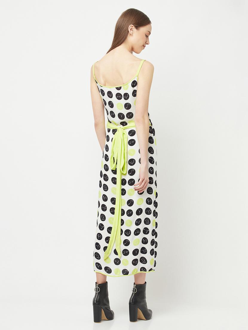 women's wrap geometric dress - 18621212 - Standard Image - 6