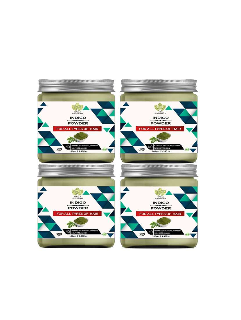 naturals indigo powder 400 gms (pack of 4)