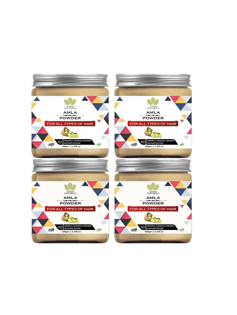 100% pura and naturals amla powder 100 gms (pack of 4) 400gms