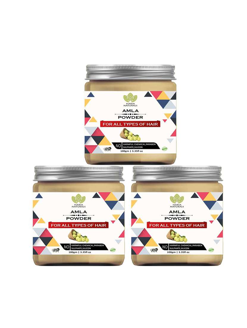 100% pura and naturals amla powder 100 gms (pack of 3) 300gms