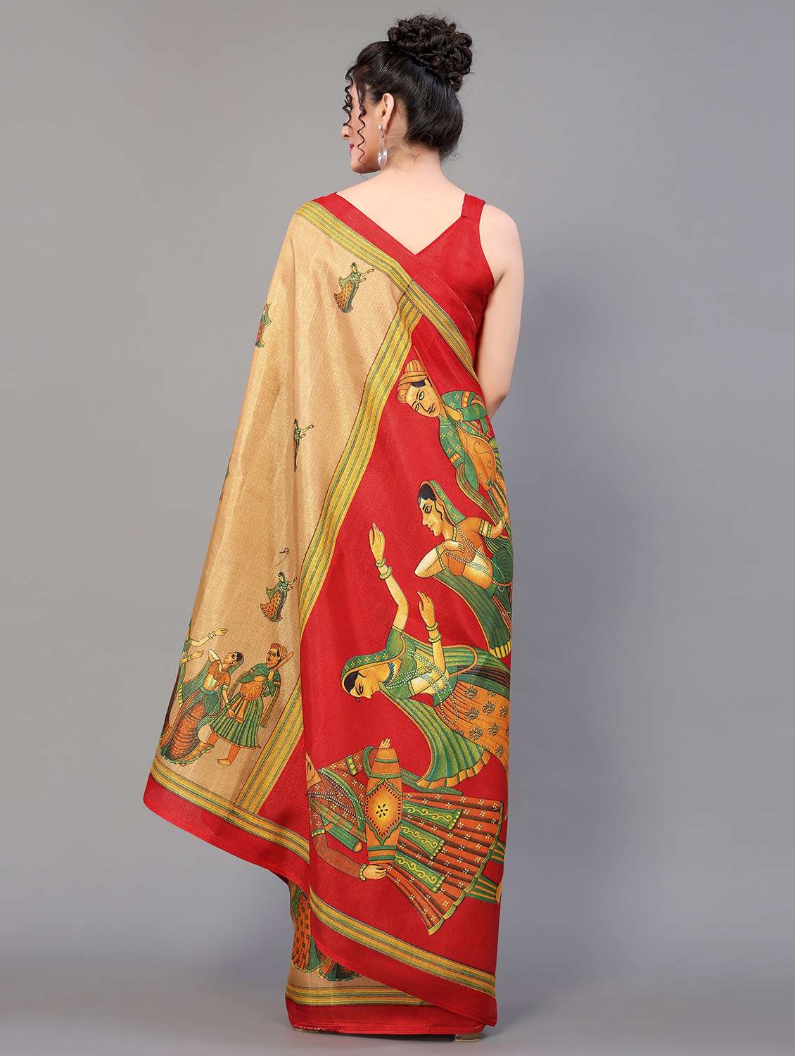 conversational mysore silk saree with blouse - 18627160 - Standard Image - 1