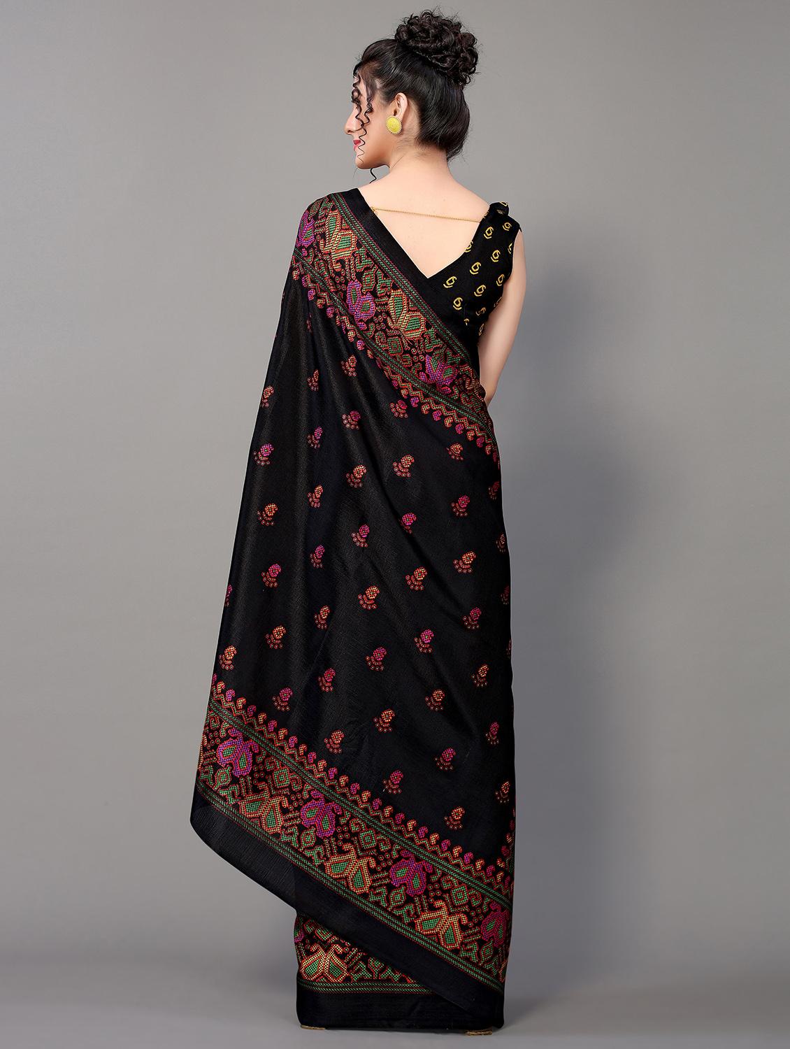 ethnic motif patola saree with blouse - 18627176 -  Standard Image - 1