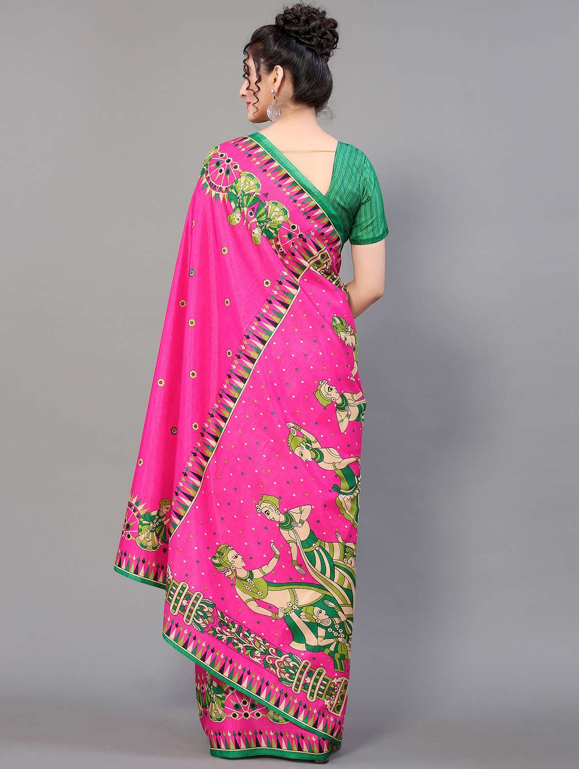 conversational print mysore silk saree with blouse - 18627223 -  Standard Image - 1