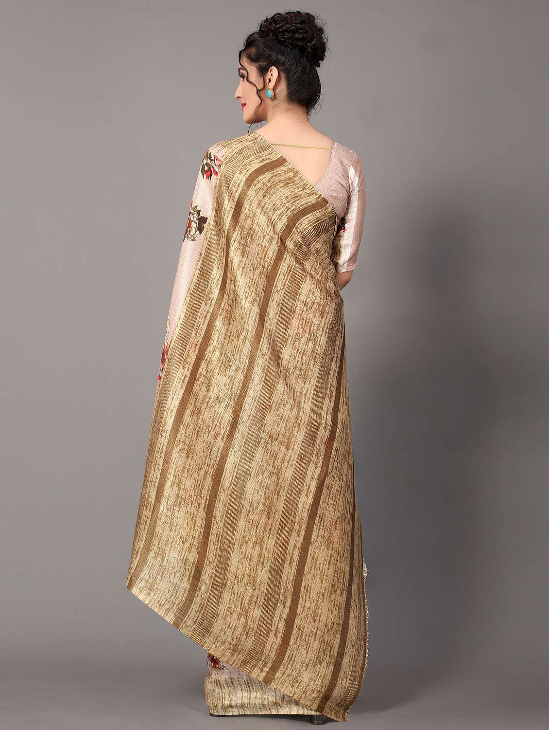 floral mysore silk saree with blouse - 18627228 -  Standard Image - 1