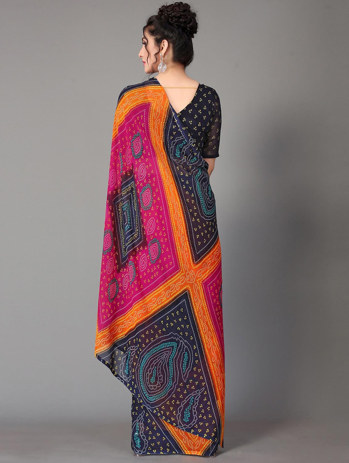 bandhani printed saree - 18627254 - Standard Image - 1