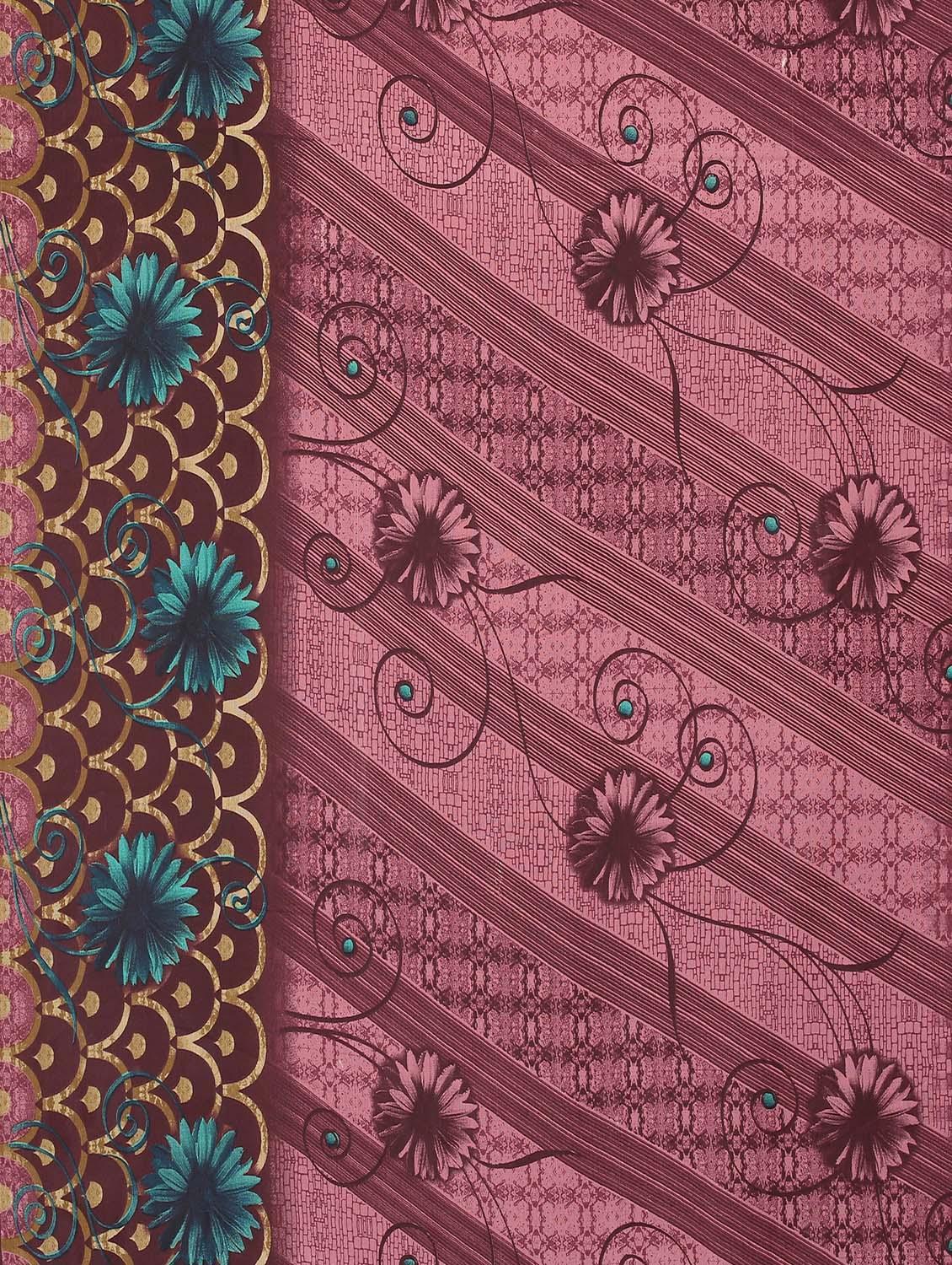 floral printed saree with blouse - 18627272 - Standard Image - 4
