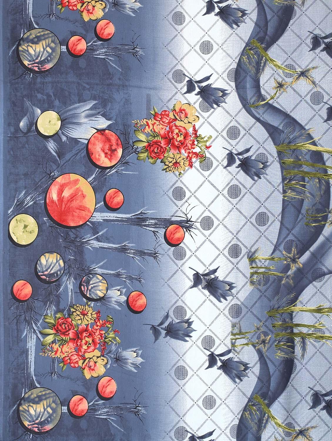 floral printed saree with blouse - 18627279 - Standard Image - 4