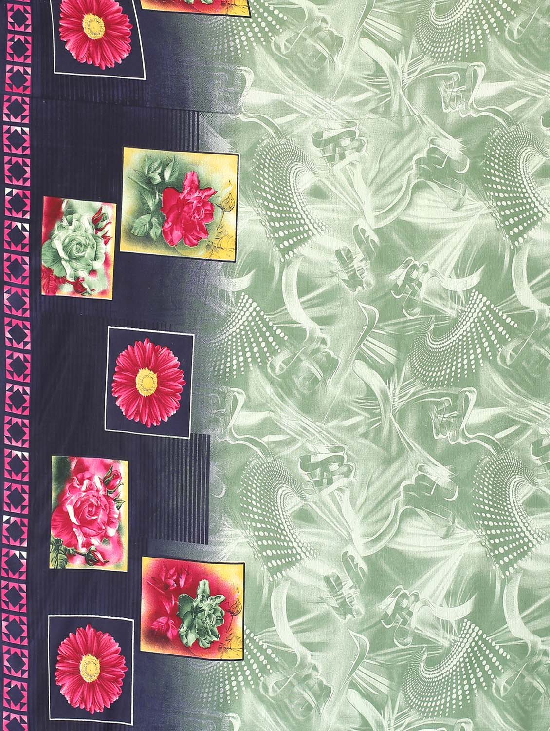 floral printed saree with blouse - 18627341 - Standard Image - 4