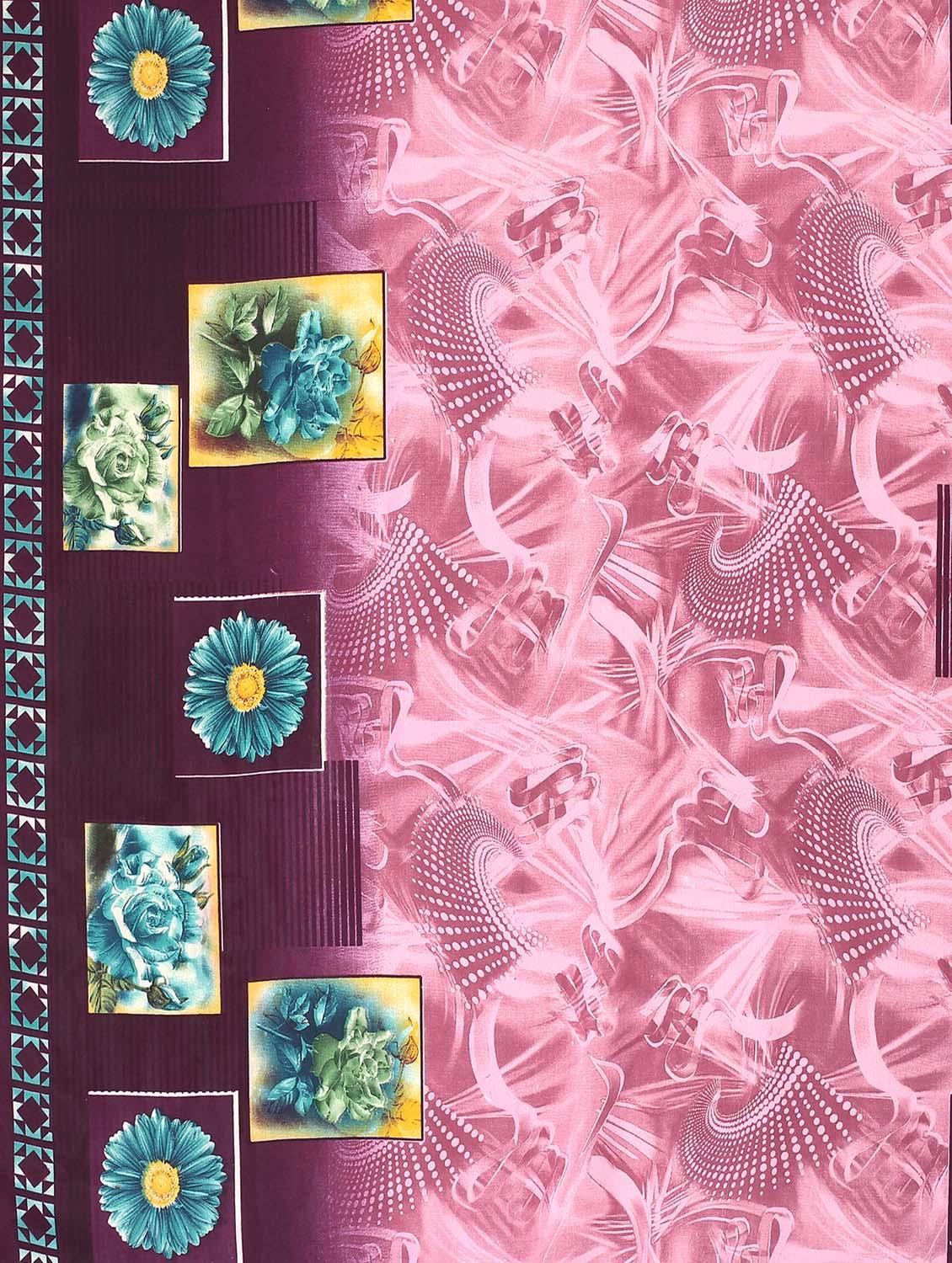 floral printed saree with blouse - 18627343 - Standard Image - 4