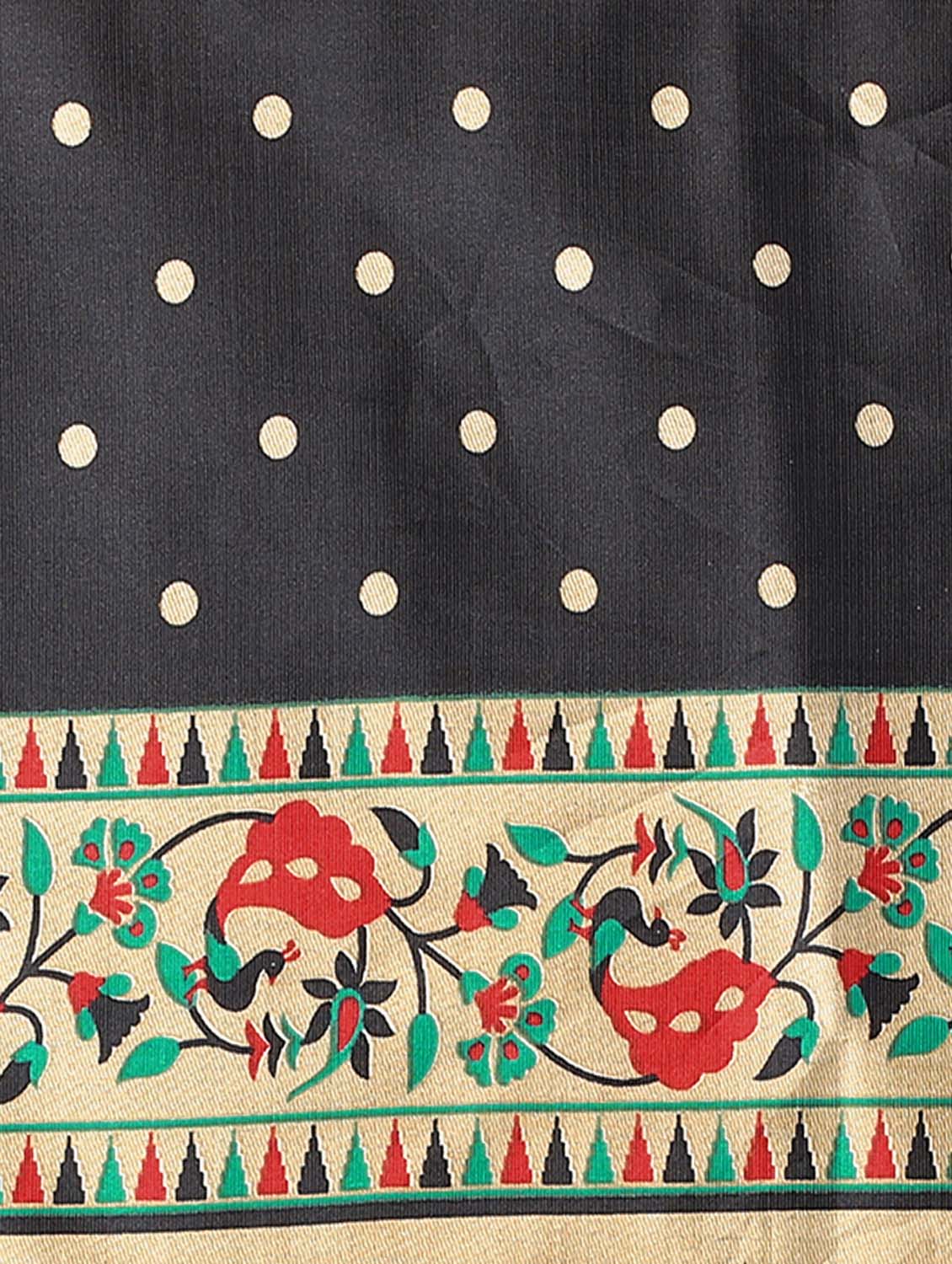 conversational print mysore silk saree with blouse - 18627369 - Standard Image - 4