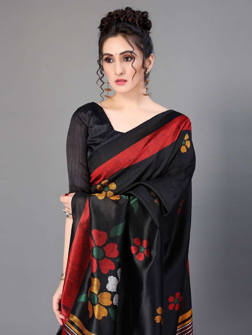 floral mysore silk saree - 18627373 - Standard Image - 4