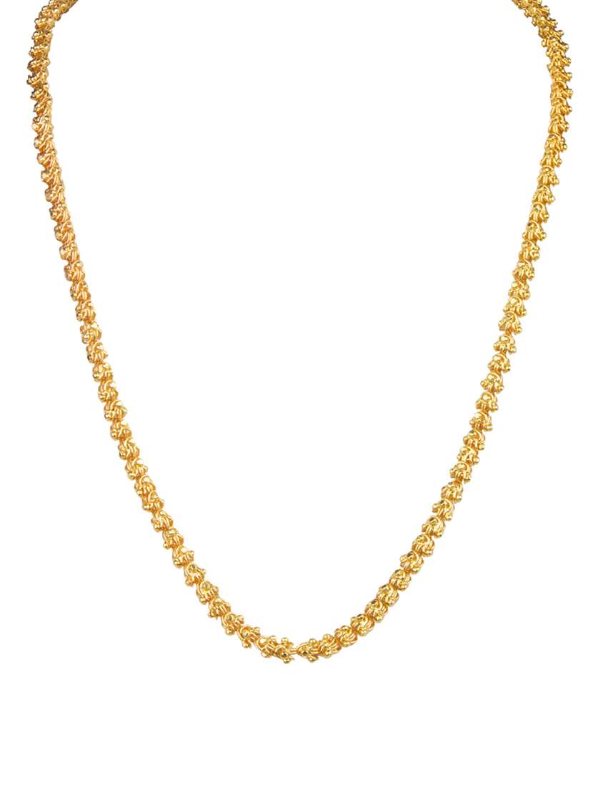 gold plated chain necklace - 18629075 - Zoom Image - 0