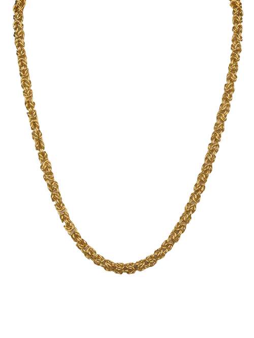 gold plated chain necklace - 18629076 - Standard Image - 0